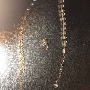 Sabika genuine necklace and earring set